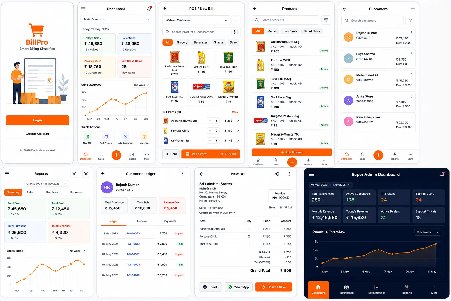 Billing App — project preview